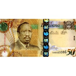 2009 - Botswana PIC 32a billete de 50 Pula