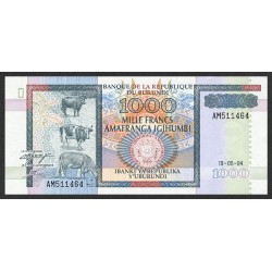 1994 - Burundi PIC 39a billete de 1000 Francos