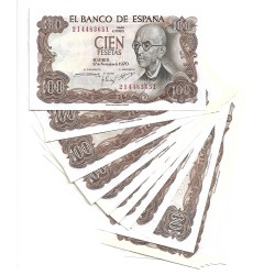 LOTE de billetes de ESPAÑA (20 billetes GU 497 SC) (2)