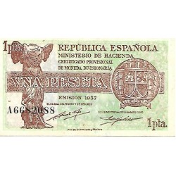 1937 - Spain PIC 94 1 peseta XF