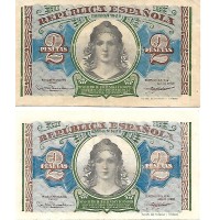 1938 - Spain PIC 95 2 pesetas VF
