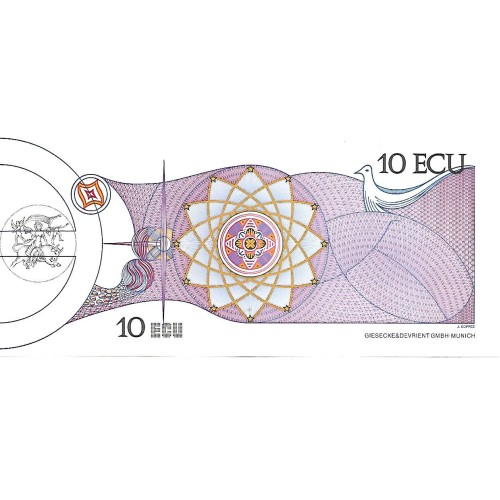 1992 - España 10 ECU billete de feria S/C