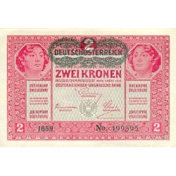 1917 - Austria P50 billete de 2 Krone
