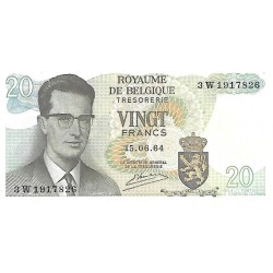 1964 - Bélgica P138 billete de 20 Francos S/C