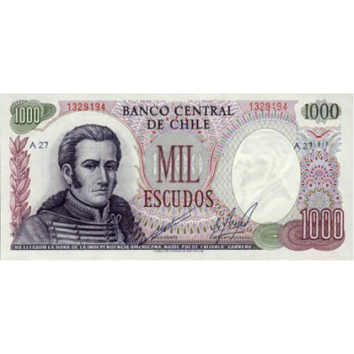 ND - Chile P146 1,000 escudos  banknote
