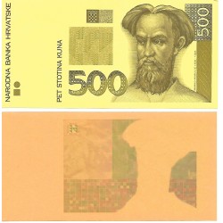 1993/4 -  Croacia Pic 34 billete de 500 Kuna