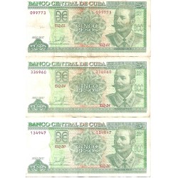 2017 - Cuba P116 billete de 5 Pesos BC