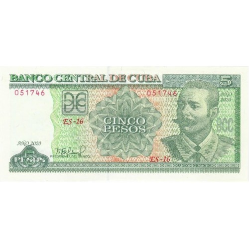 2020 - Cuba P116 5 Pesos banknote
