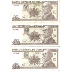 2016 - Cuba P117 billete de 10 Pesos BC