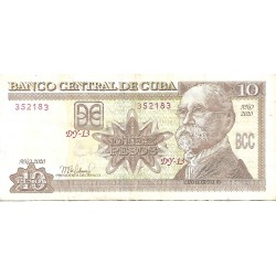2020 - Cuba P117 billete de 10 Pesos BC