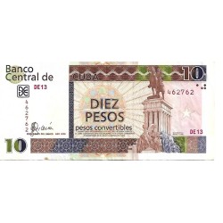 2008 - Cuba P-FX49 10 Pesos banknote XF