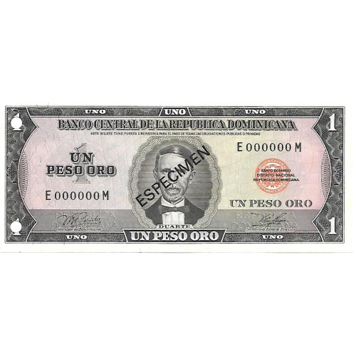 1977 - Dominican Republic PIC 108s 1 Peso Oro banknote UNC