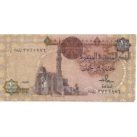 1986/92 - Egypt Pic 50d 1 Pound banknote VF