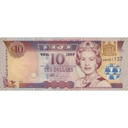 1996 - Fiji Islands P98b 10 Dollars banknote