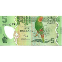 2013 - Islas Fiji P115r billete de 5 Dólares
