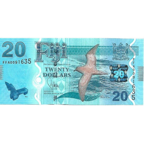 2013 - Islas Fiji P117a billete de 20 Dólares