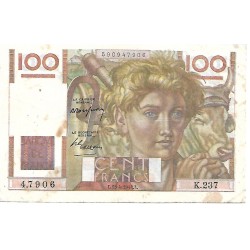 1948 - Francia PIC 128b billete de 100 Francos BC