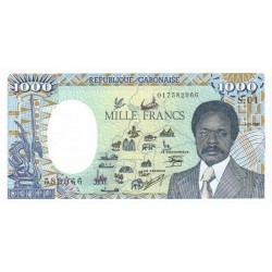 1985 -  Gabon PIC 9 1000 Francs banknote UNC