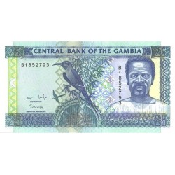 1996 -  Gambia PIC 18 billete de 25 Dalasis S/C