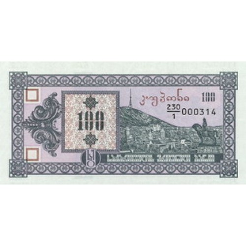 1993 - Georgia PIC 28 100 Laris banknote UNC