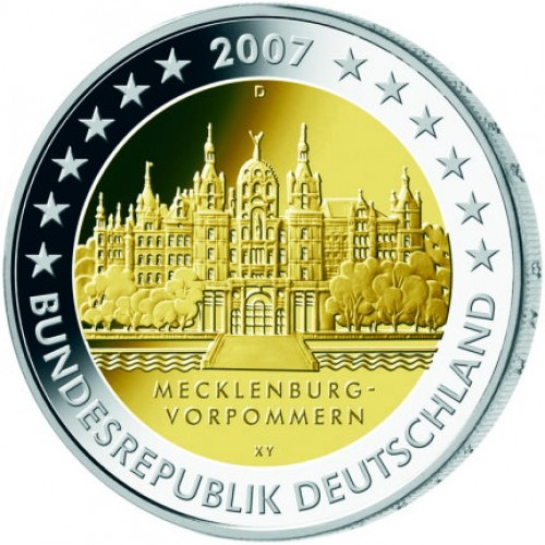 2007 - Alemania Moneda 2€ conmemorativa Mecklemburgo Vorpommern (G)
