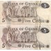 1982 - Ghana PIC 15b billete 5 Cedis EBC