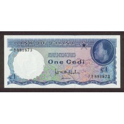 1965 - Ghana Pic 5a 1 Cedi  banknote UNC