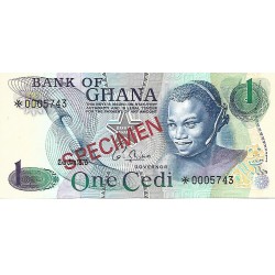 1976 - Ghana PIC S13 1 Cedi banknote UNC