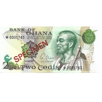 1977 - Ghana PIC S14 2 Cedis banknote UNC