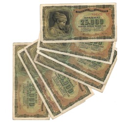 1943 - Grecia PIC 123 billete de 25.000 Dragmas MBC