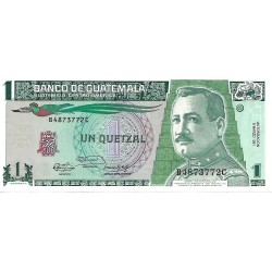 1991 - Guatemala P73b billete de 1 Quetzal S/C