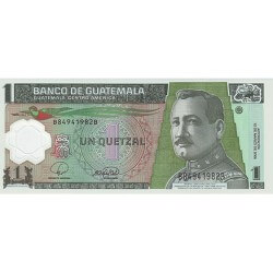 2008 - Guatemala P115a billete de 1 Quetzal S/C