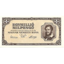 1946 - Hungary PIC 128 1 Million Pengo banknote UNC