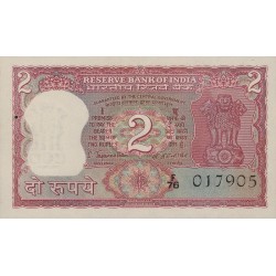 1990 - India pic 53d billete de 2 Rupias 