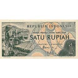 1960 - Indonesia PIC 76 1 Rupee banknote UNC