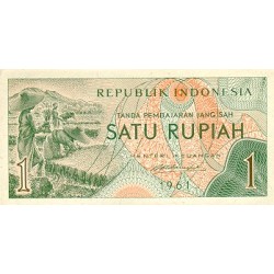 1961 - Indonesia PIC 78 1 Rupee banknote UNC