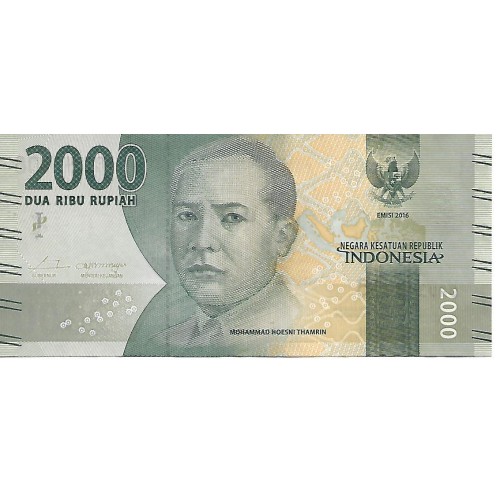 2016 - Indonesia PIC 155a billete de 2000 Rupias S/C