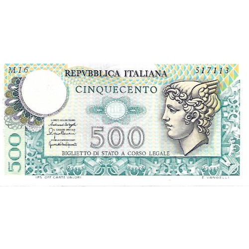 1976  - Italia PIC 95 billete de 500 Liras S/C