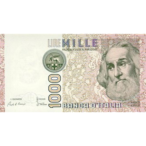 1982 - Italia PIC 109b   billete de 1.000 Liras