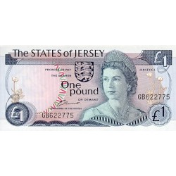 1976/88 - Jersey PIC 11b 1 Pound banknote UNC