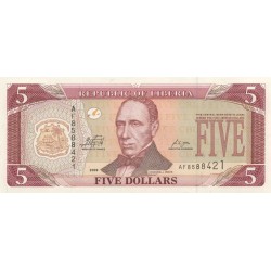 2009 - Liberia pic 26e billete de 5 Dólares