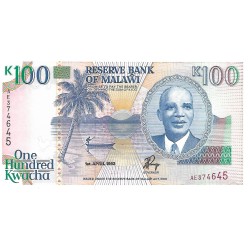 1993 - Malawi PIC 29a 100 Kwacha banknote UNC