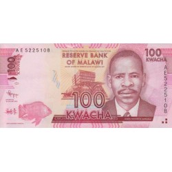 2012 - Malawi PIC 59a   100 Kwacha banknote