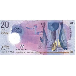 2015 - Maldives PIC 27 20 Rufiyaa banknote UNC