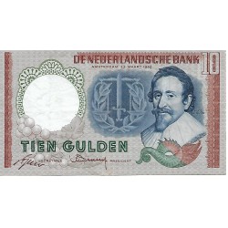 1953 -  Netherlands PIC 85 10 Gulden banknote UNC-