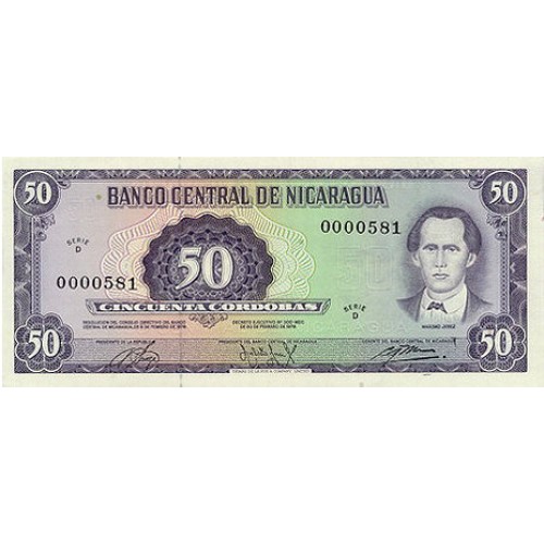 1978 - Nicaragua PIC 130 50 Cordobas banknote UNC