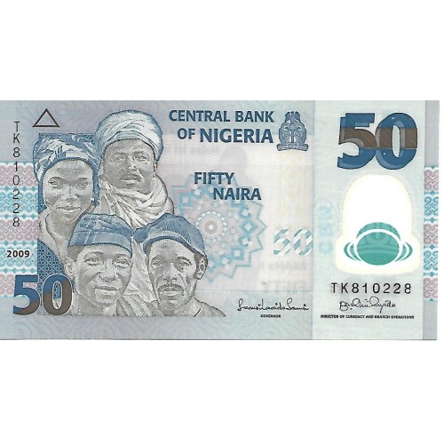 2009 - Nigeria PIC 35d 50 Naira banknote UNC