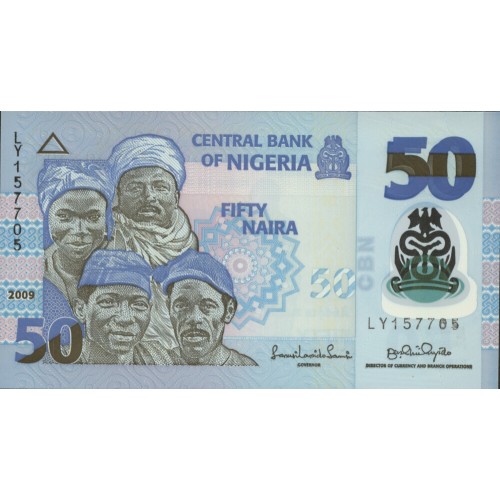 2009 - Nigeria PIC 40a billete de 50 Naira S/C