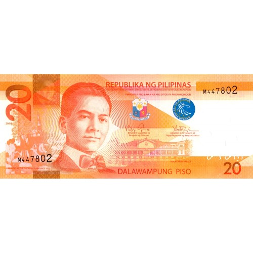 2012 - Philippines PIC 206a 20 Pisos banknote UNC