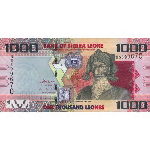 2010 - Sierra Leona PIC 30a billete de 1000 Leones S/C